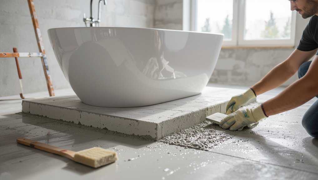 mortar bed installation guide
