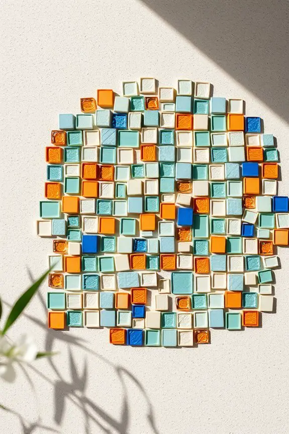 mosaic art with tiles