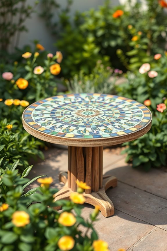 mosaic tabletop diy project