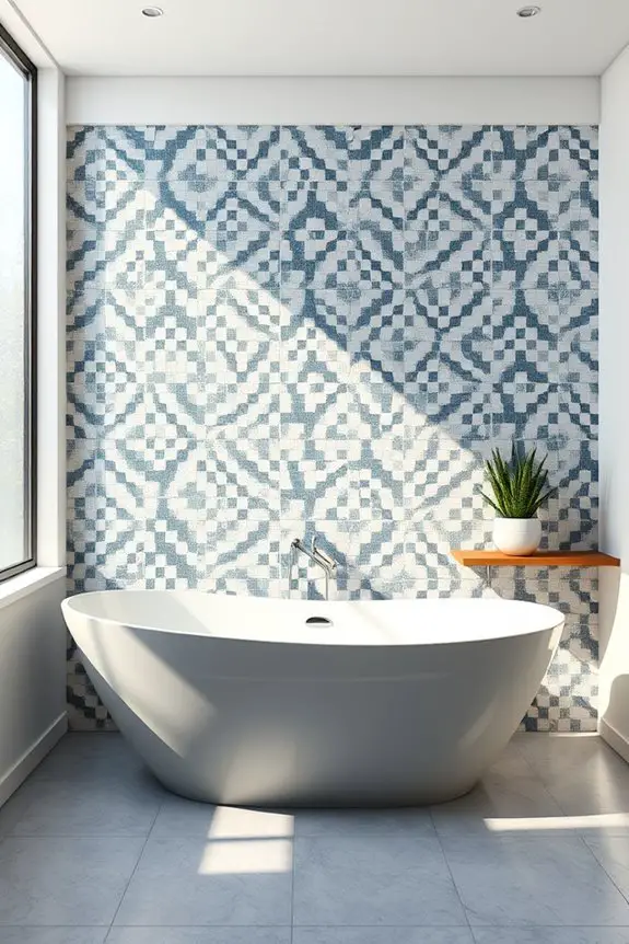 mosaic tiles enhance bathrooms