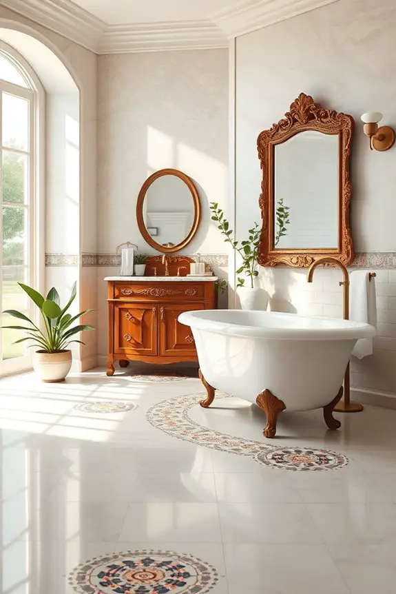 mosaic tiles enhance elegance