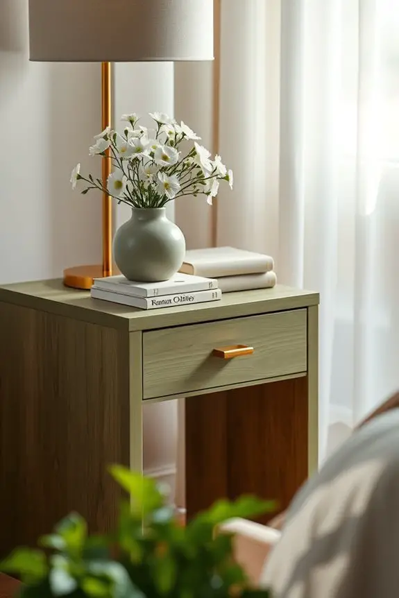 moss green serene bedroom
