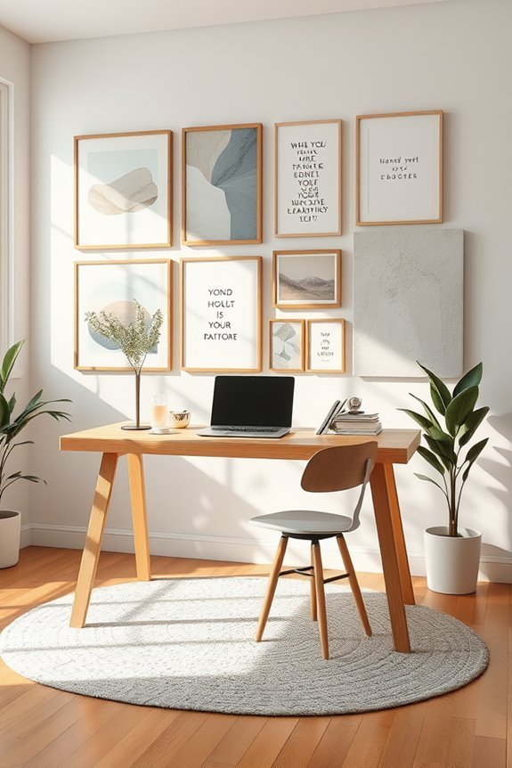 motivational and creative workspace