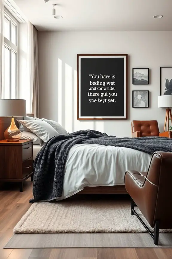 motivational typography wall art