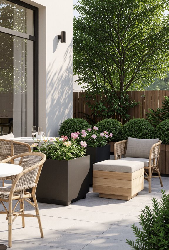 movable planters reconfigure eventspaces