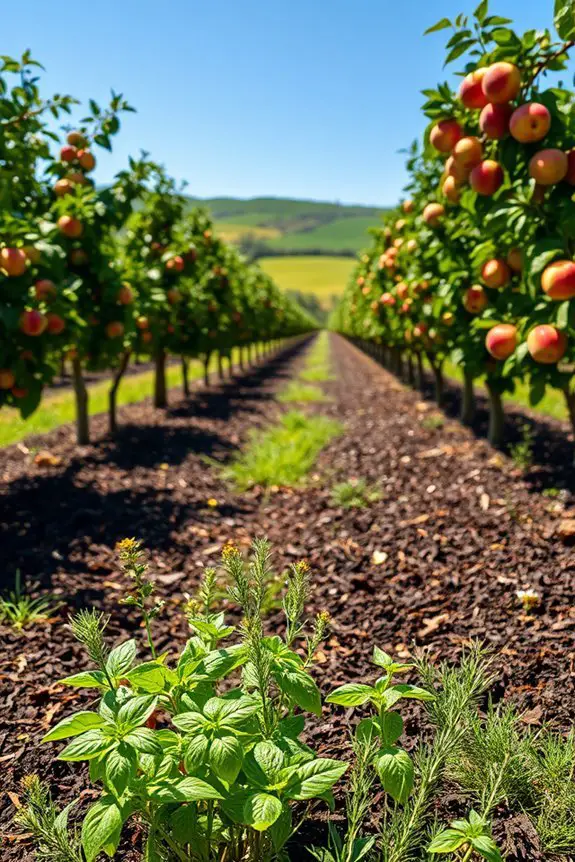 mulch enhances soil moisture
