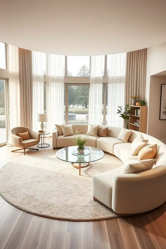 multi functional circular living space
