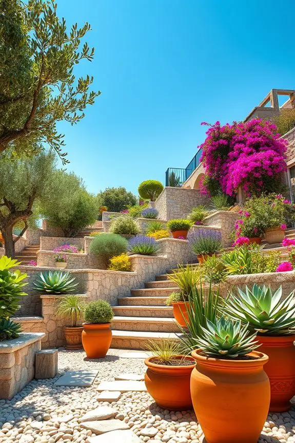 multi level garden retreats