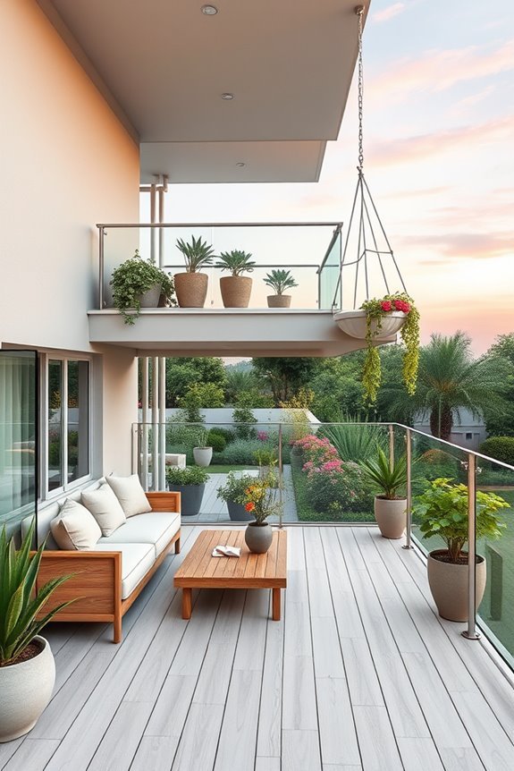 multi level outdoor privacy retreat
