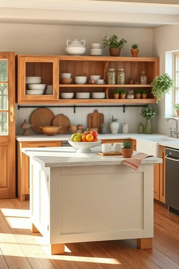 multifunctional cozy kitchen island