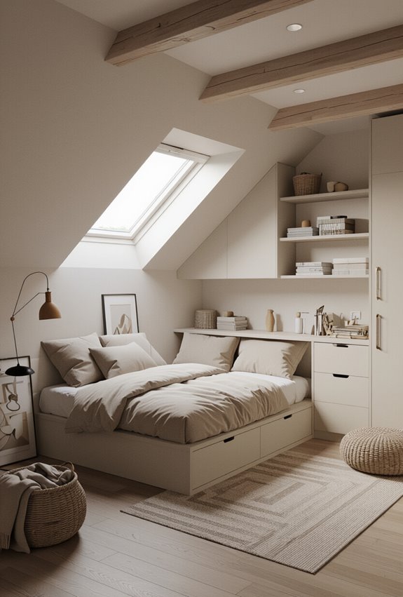 multipurpose low profile attic furniture