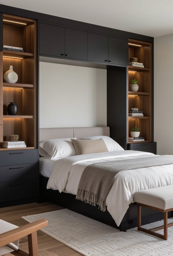murphy bed with storage
