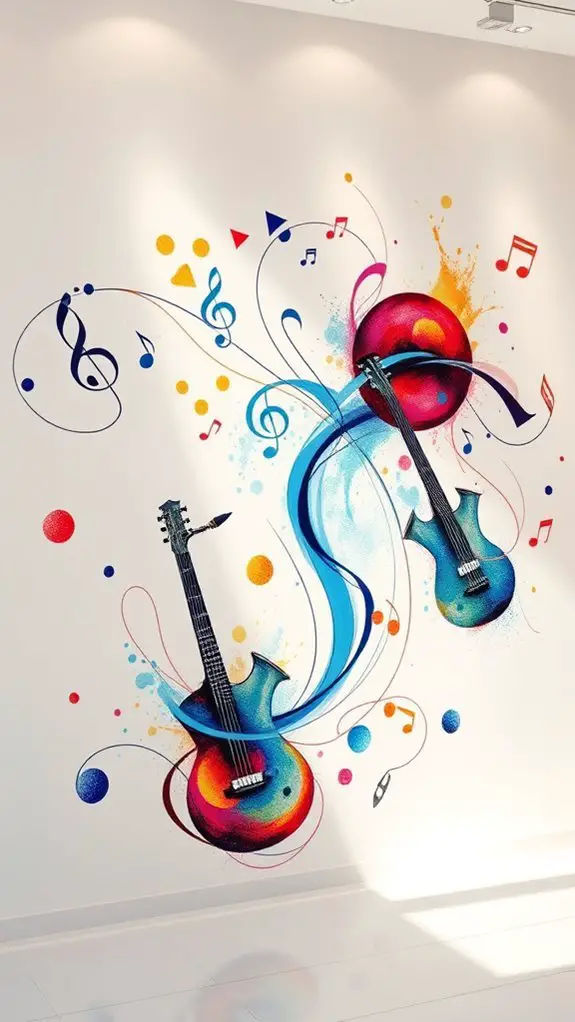 music inspired wall designs