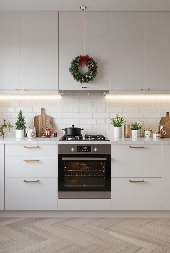 muted textured holiday walls
