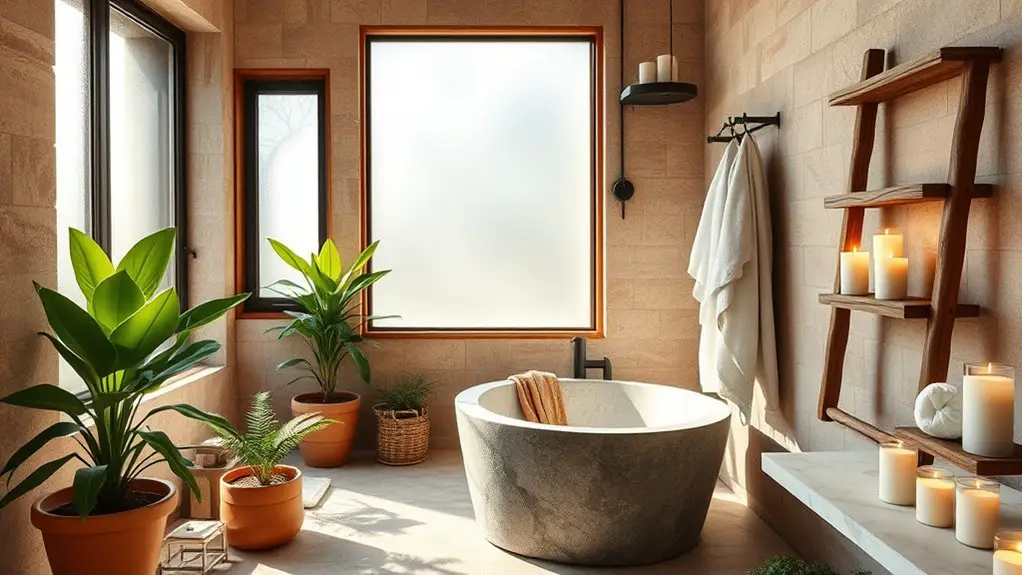 natural and relaxing bathrooms