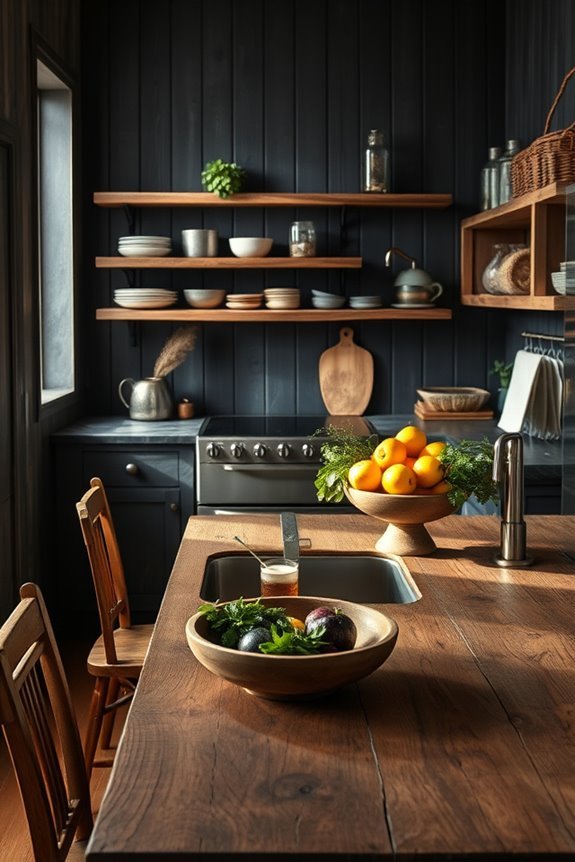 natural charm in kitchens
