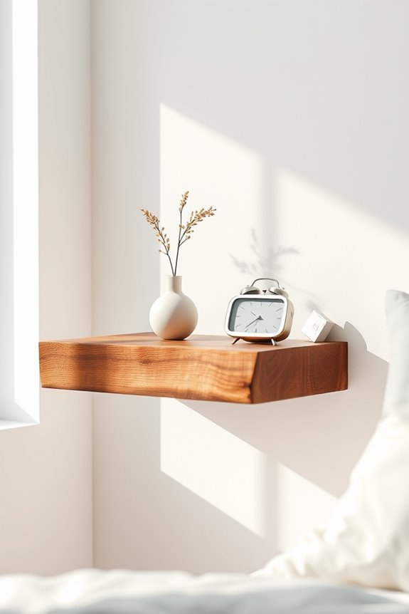 natural edge floating table