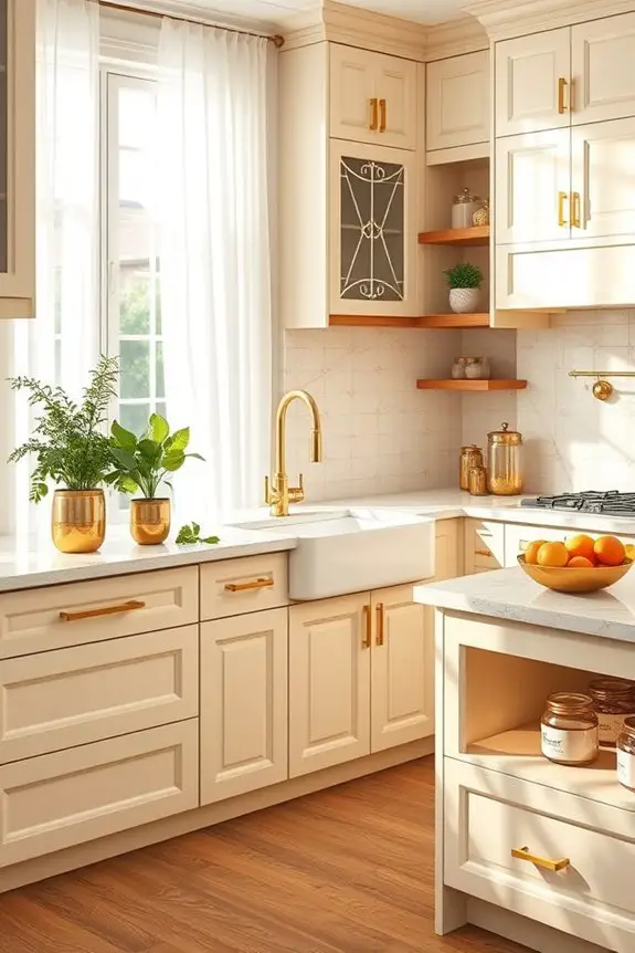 natural elegance with gold