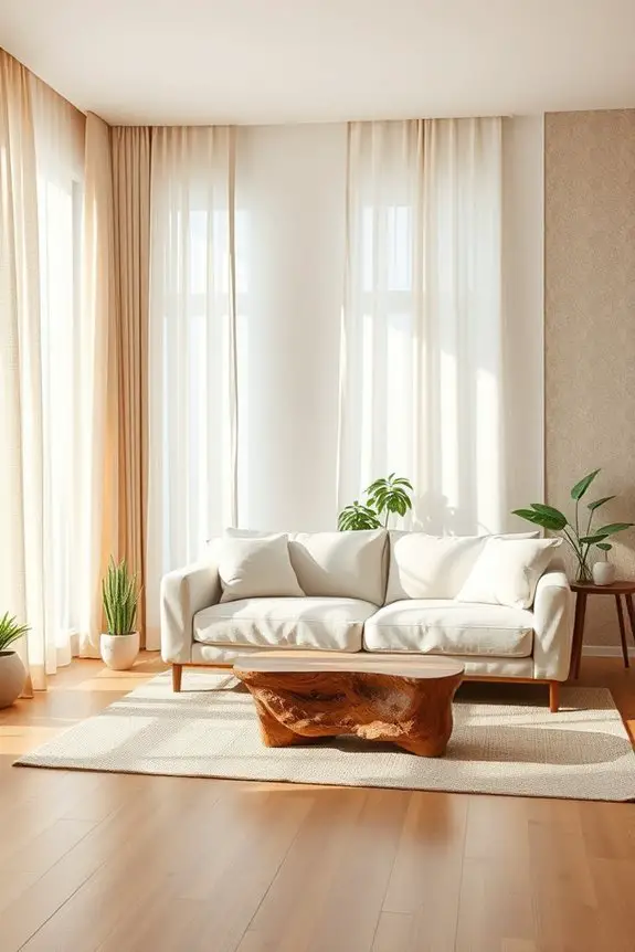 natural fiber curtain elegance