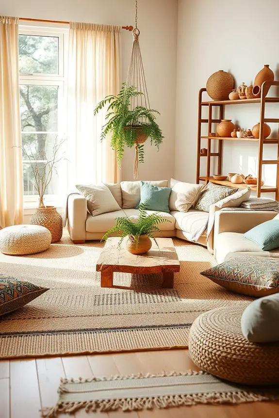 natural fiber fabric layering