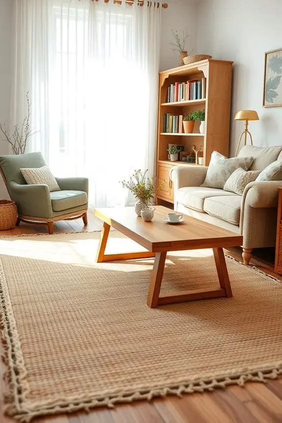 natural fiber rug charm