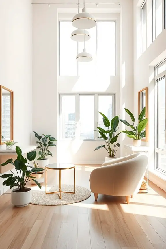 natural light enhances ambiance