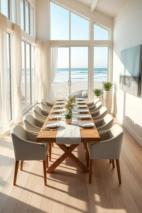 natural light enhances dining
