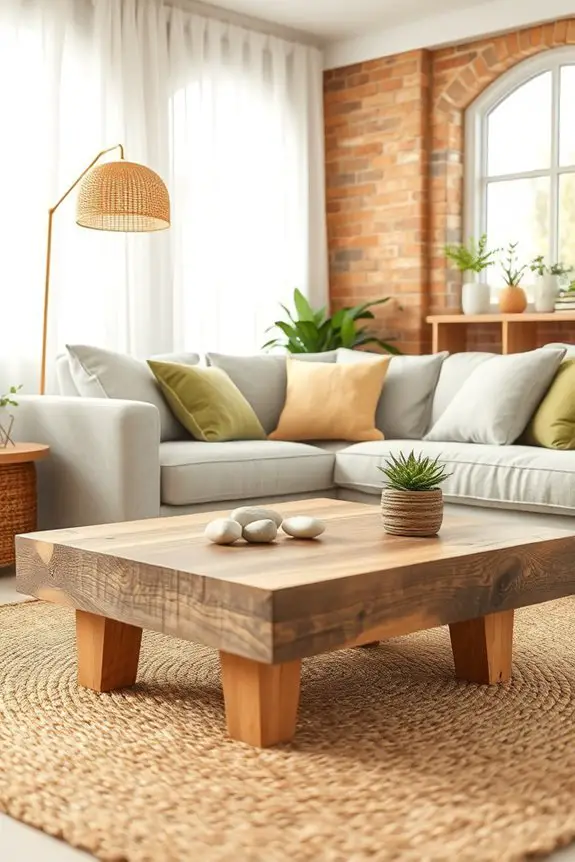 natural materials enhance decor