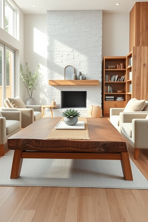 natural materials enhance decor