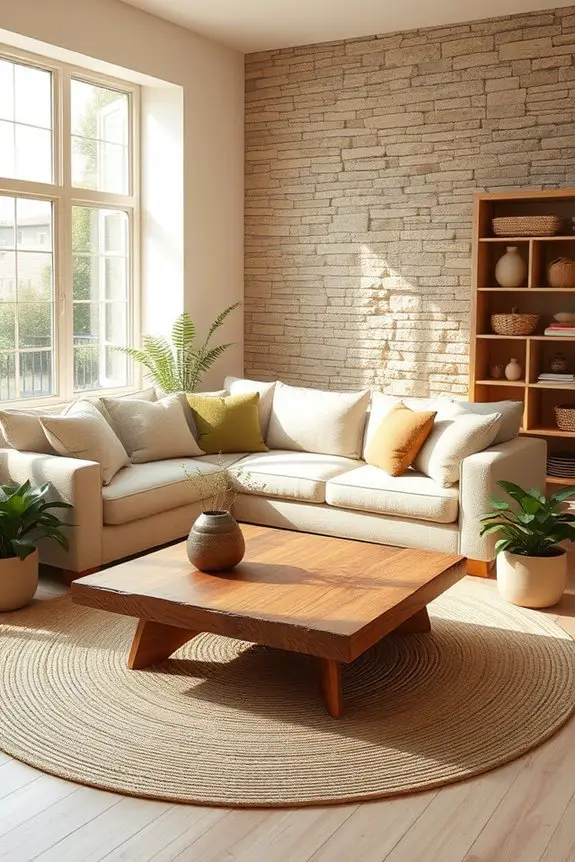 natural materials enhance decor