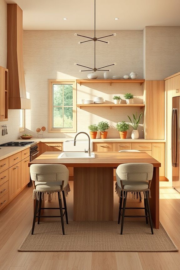 natural materials enhance warmth