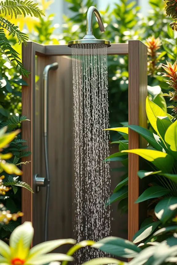 natural oasis outdoor shower