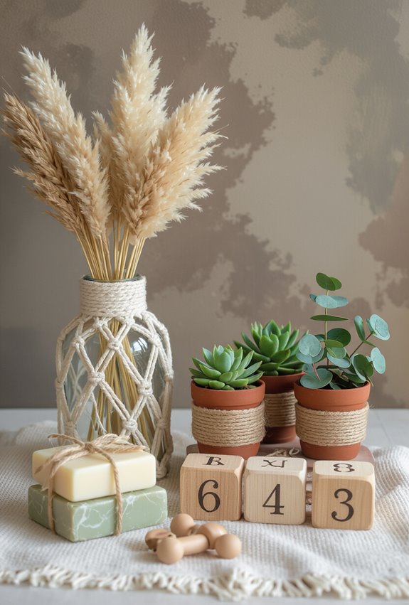 natural practical boho favors
