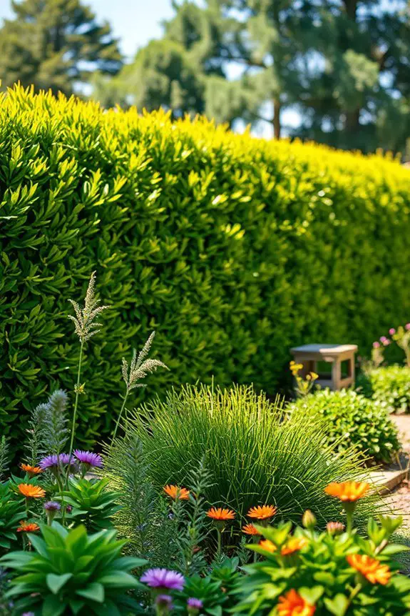 natural privacy with hedges
