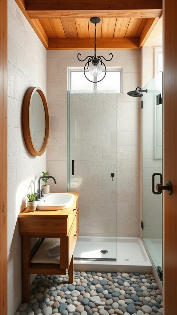 natural stone bathroom accents