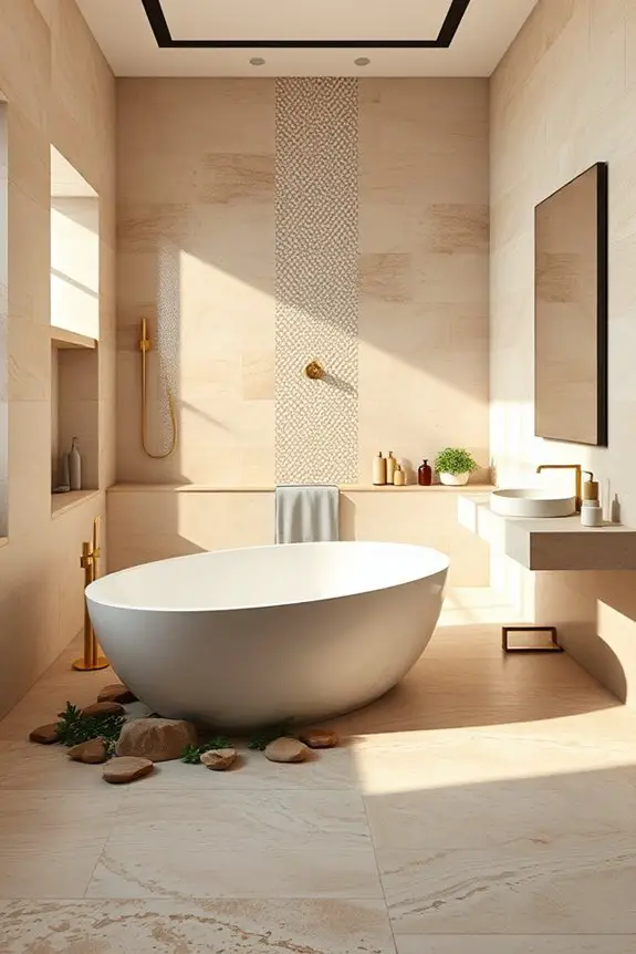 natural stone bathroom elegance