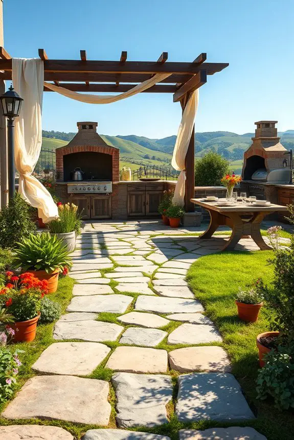 natural stone pathway design