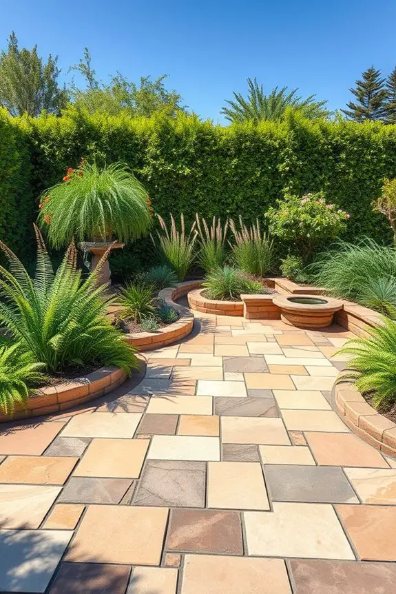 natural stone patio elegance