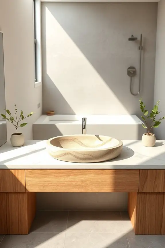 natural stone sink elegance