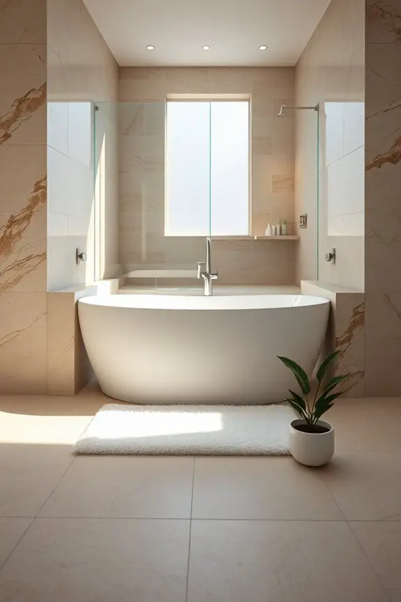 natural stone tub surrounds