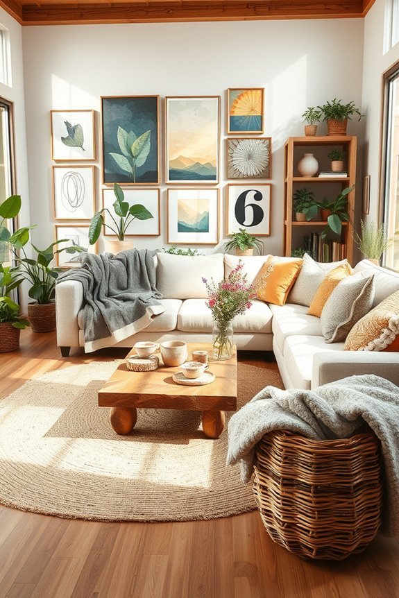natural textures and greenery