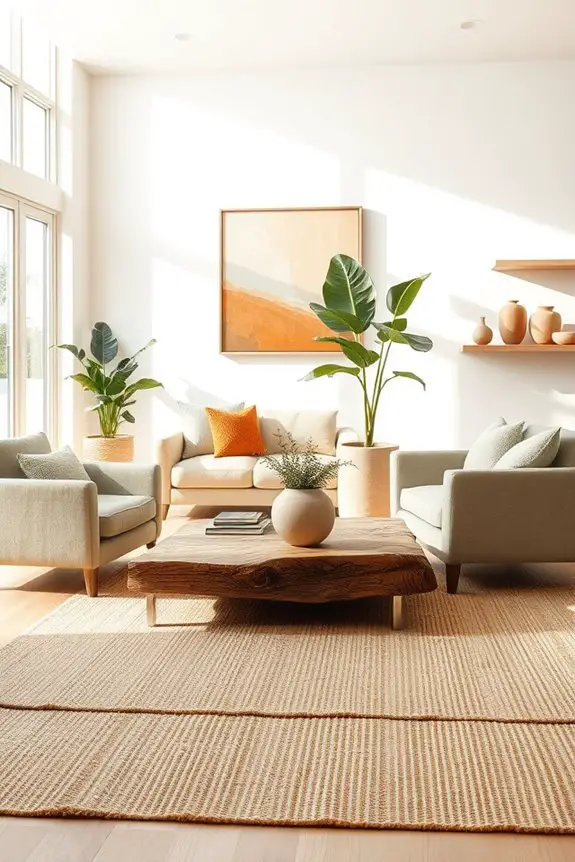 natural textures enhance minimalism