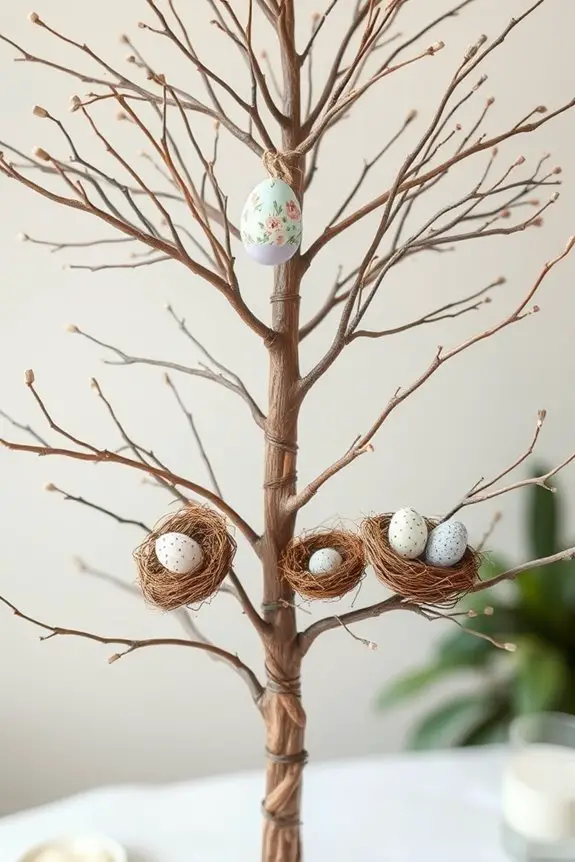 natural twigs enhance decor