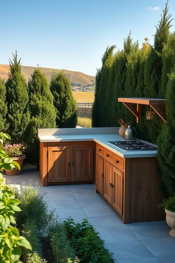 natural windbreaks enhance gardens