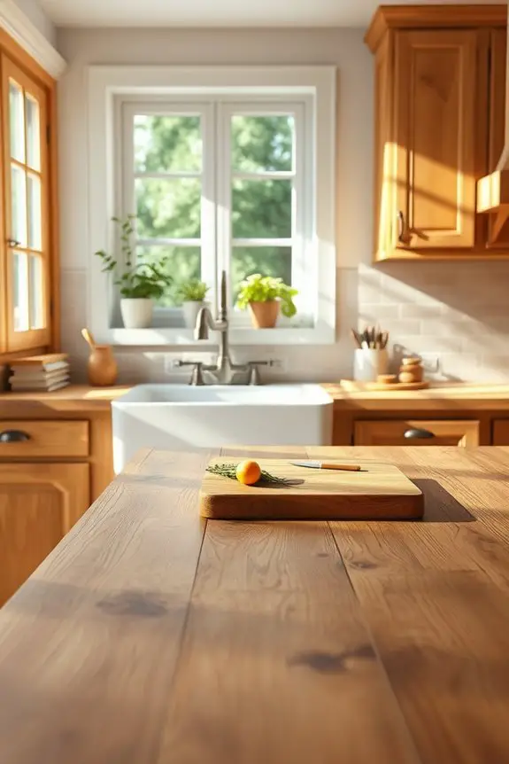 natural wood countertop maintenance