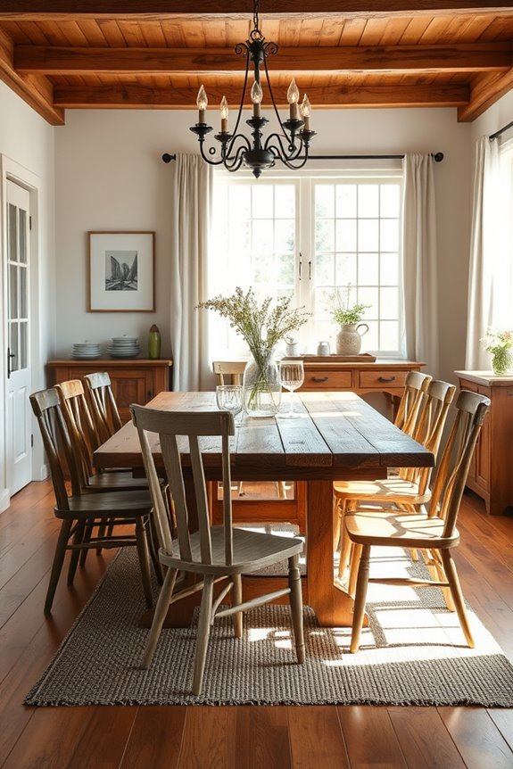 natural wood farmhouse charm