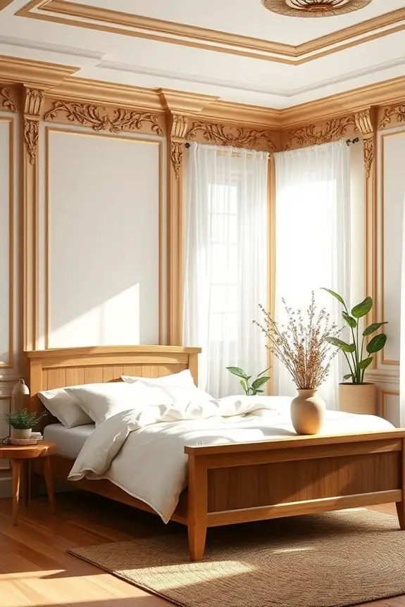 natural wood molding aesthetics