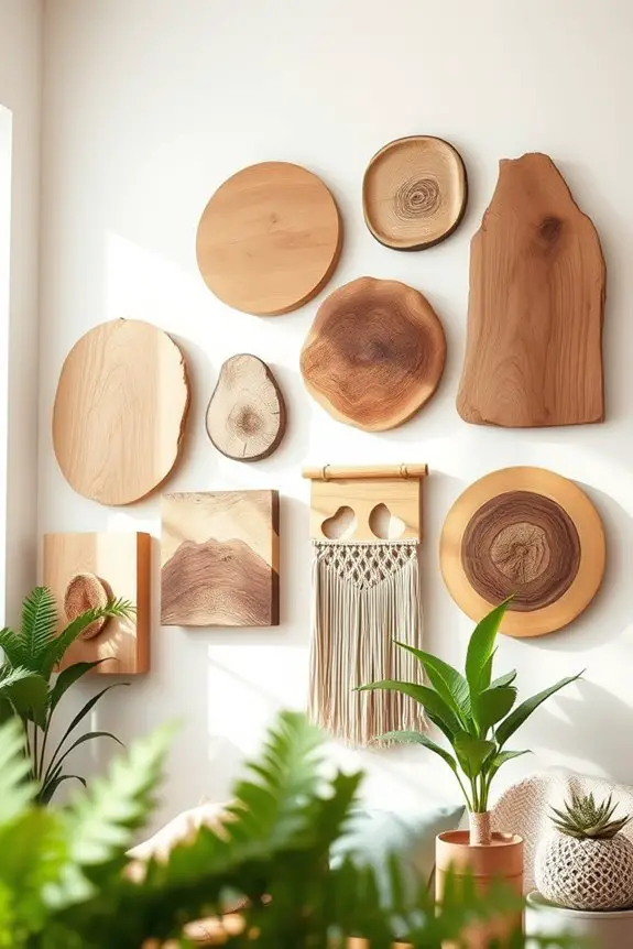 natural wood wall decor