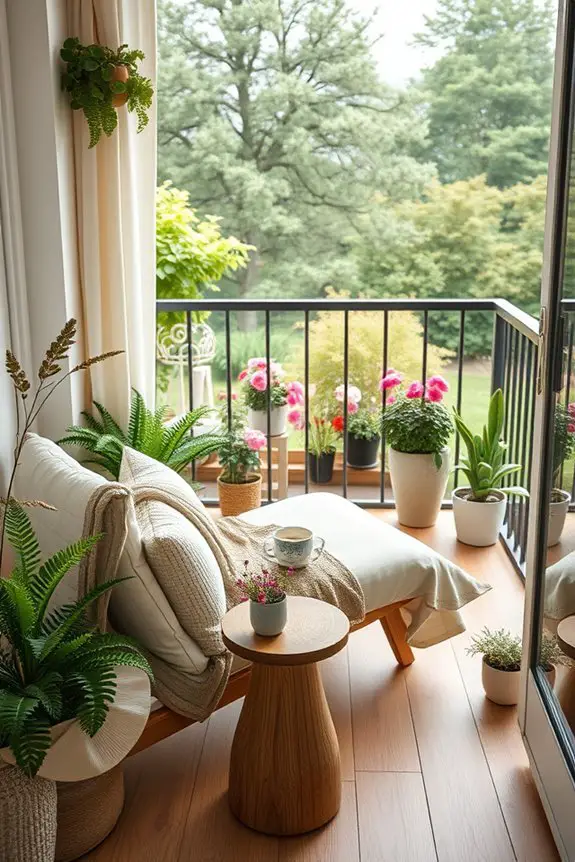 nature inspired balcony decor