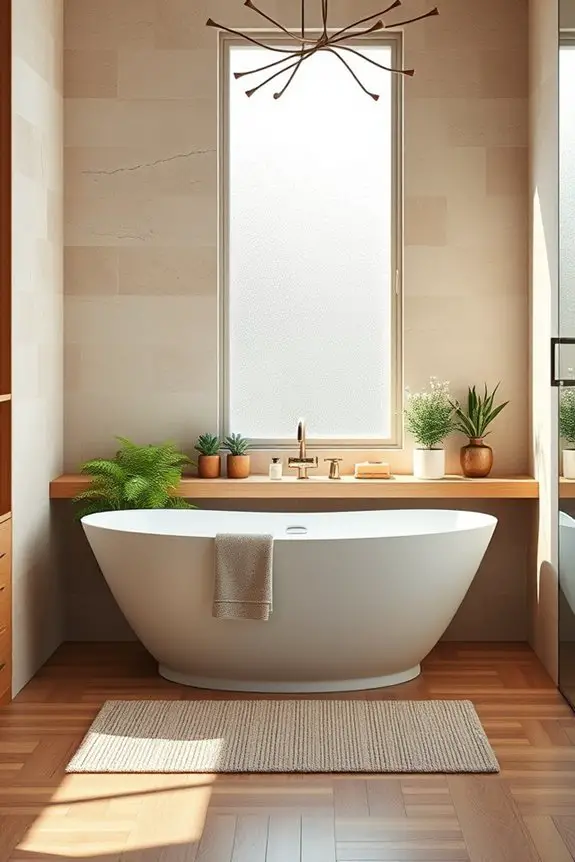 nature inspired bathroom decor